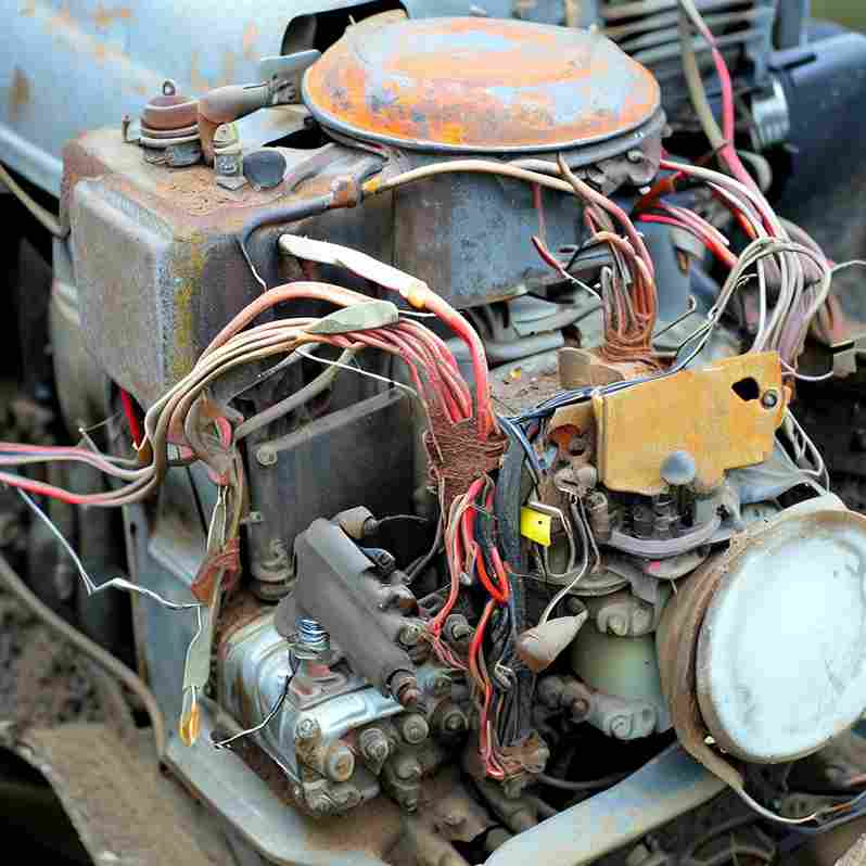 tractor  electrical components damage