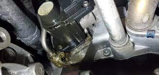 Oil leak in engine near firewall