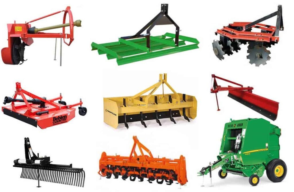 Long tractor attachments